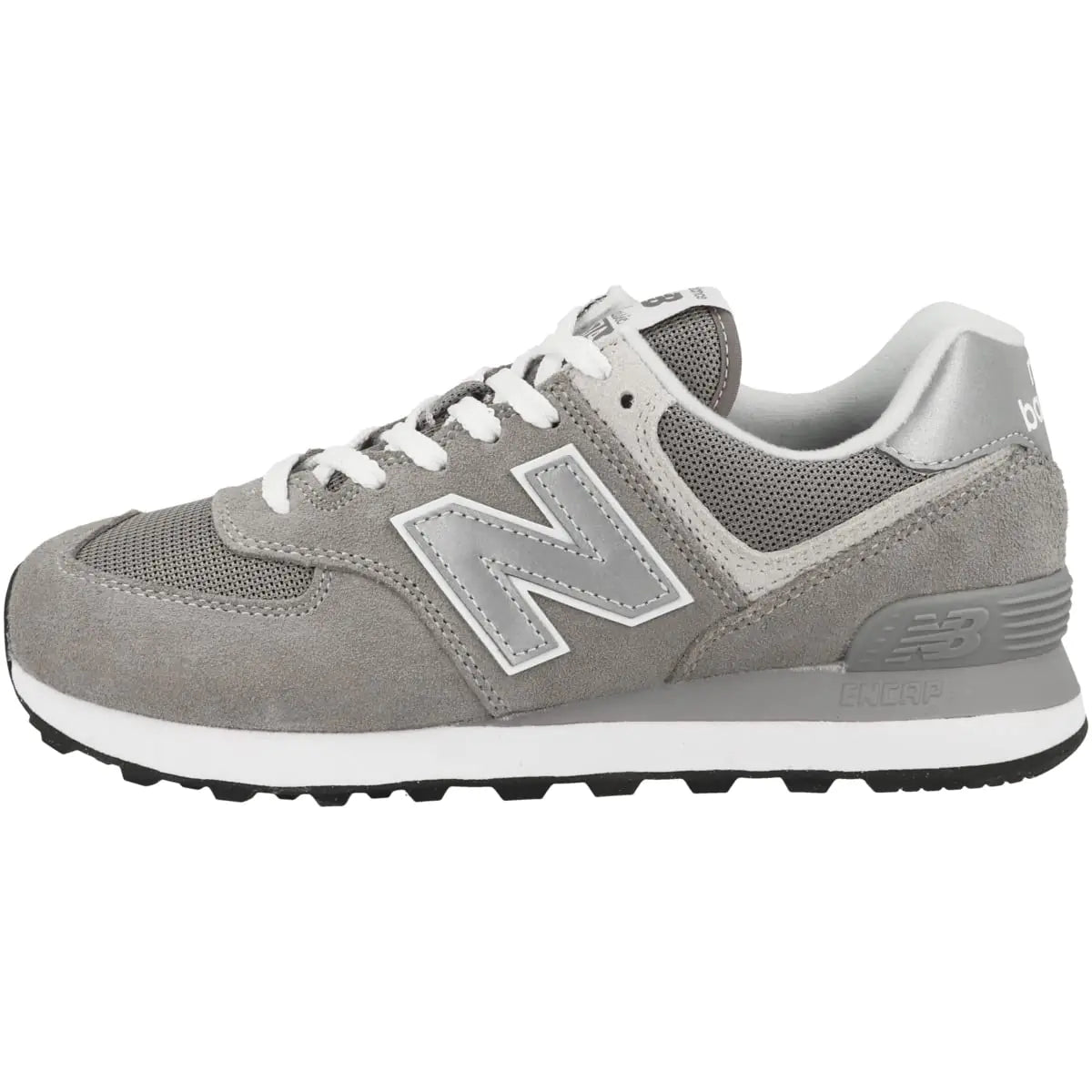 New Balance Women's 574 Core Sneaker 8 Grey/White-grey