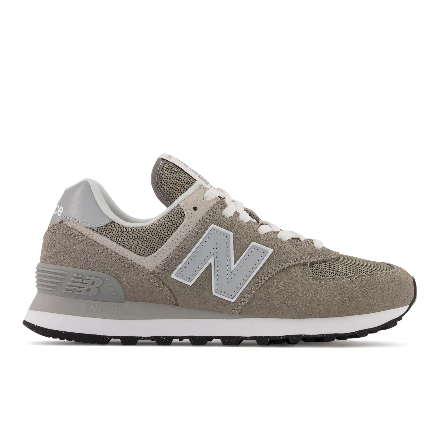 New Balance Women's 574 Core Sneaker 8 Grey/White-grey