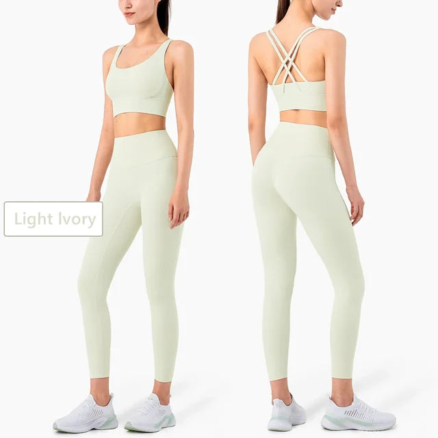 Seamless Yoga Set Gym Fitness Clothing Women Workout Set